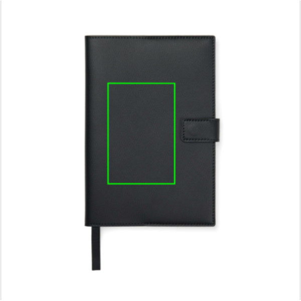 Notes VINGA Timo PU RCS RPET: Logo position – centre front of the product