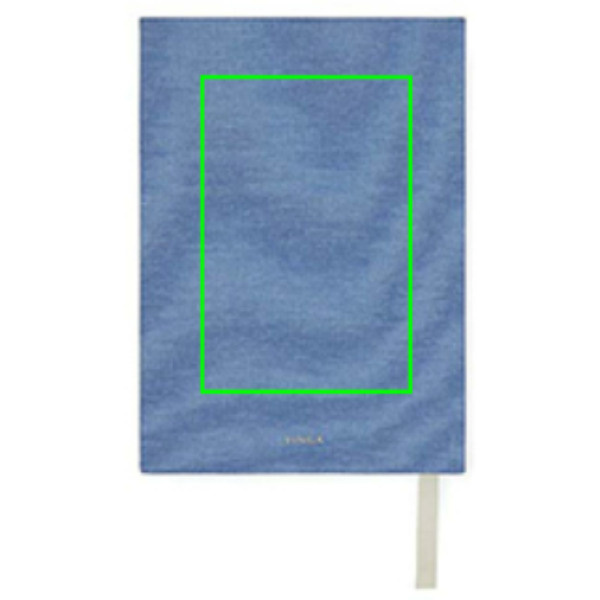 Journal VINGA One memory a day en papier recyclé GRS: Emplacement du logo – face arrière du produit