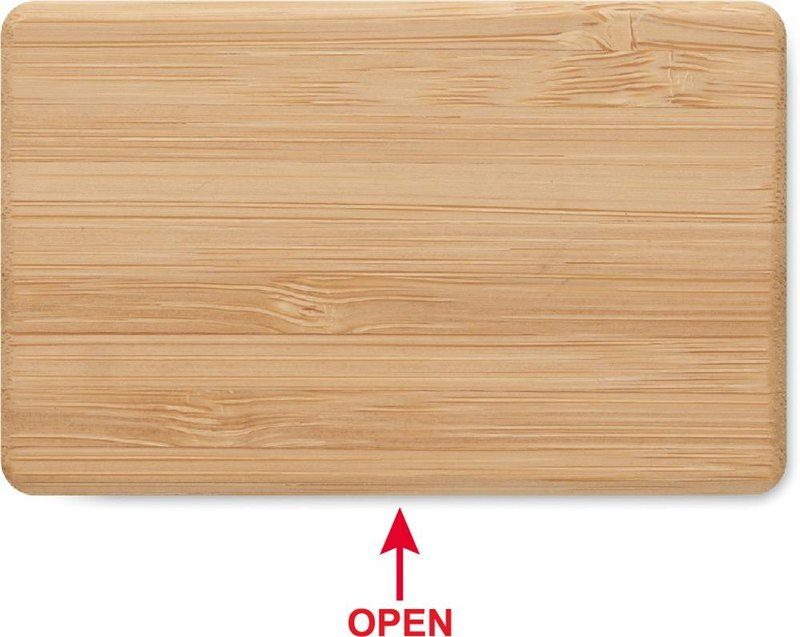 TWS earbuds in bamboo case: ВЕРХНЯЯ ЧАСТЬ КОРПУСА