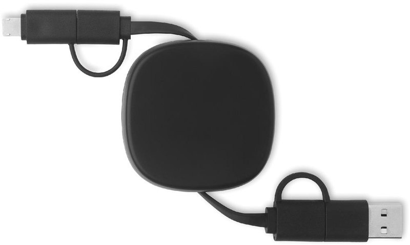 Câble de charge rétractable 60 W: Dessus