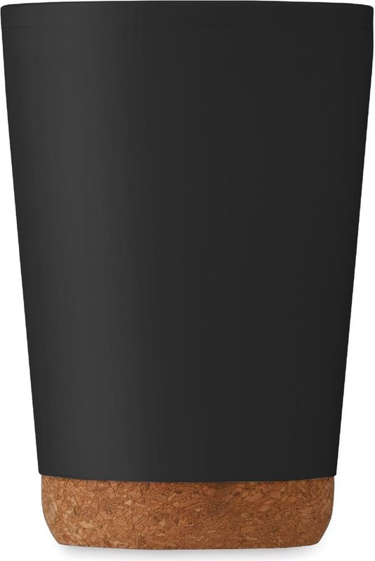 Gobelet CO à double paroi avec base en liège 300 ml: Face arrière — Partie inférieure