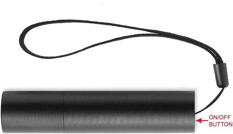 Lampe torche rechargeable en aluminium: Face 1