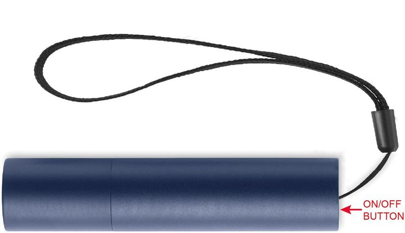 Lampe torche rechargeable en aluminium: Face 2