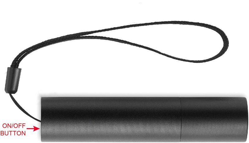 Lampe torche rechargeable en aluminium: Face 3