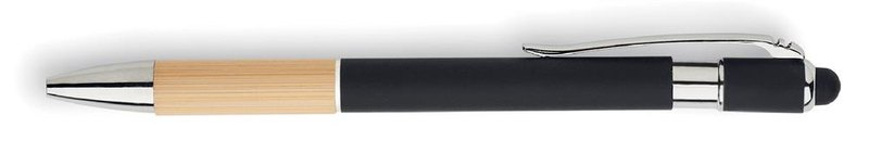 Carnet A5 en RPET avec stylo: Clip, pour droitier