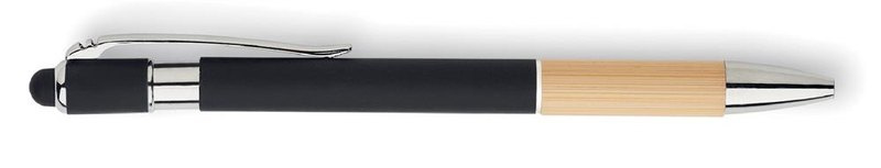 Carnet A5 en RPET avec stylo: Clip, pour gaucher