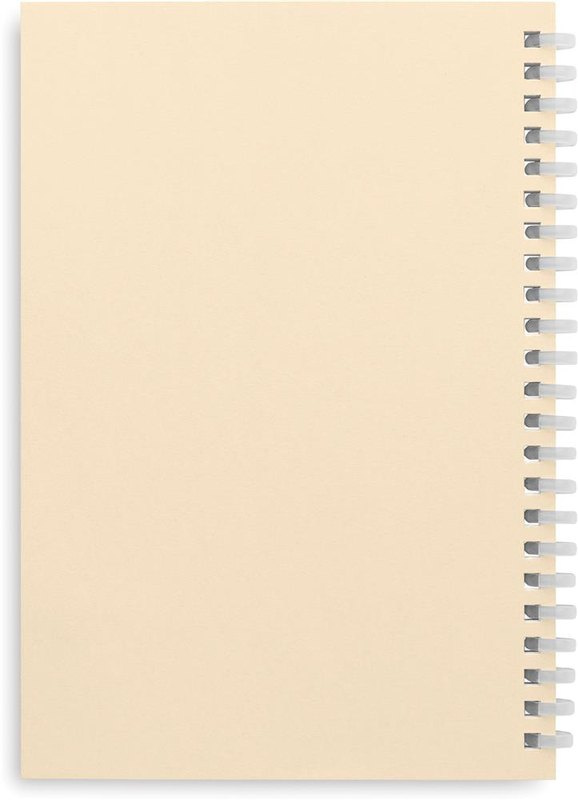 Carnet A5 en carton recyclé: Face arrière
