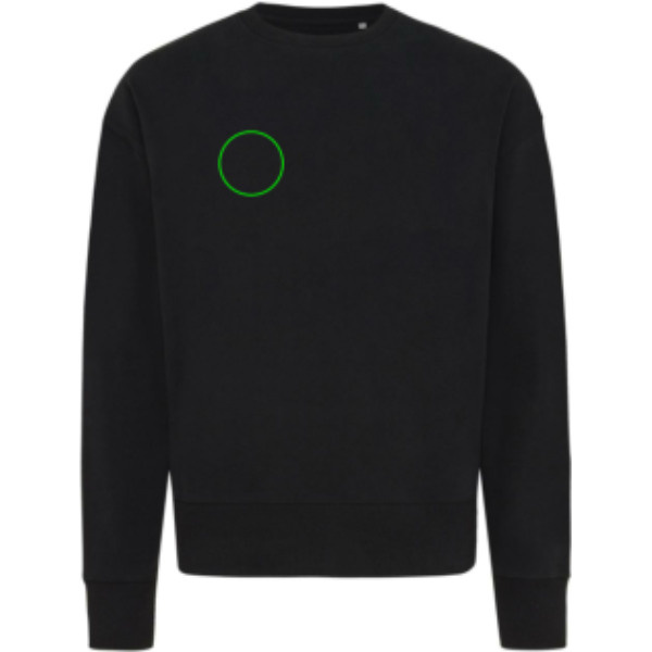 Sweat décontracté à col rond Iqoniq Kruger en coton recyclé: Poitrine droite