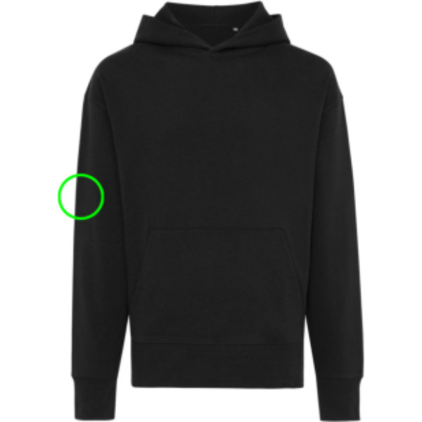 Sweat à capuche décontracté Iqoniq Yoho en coton recyclé: Manche droite