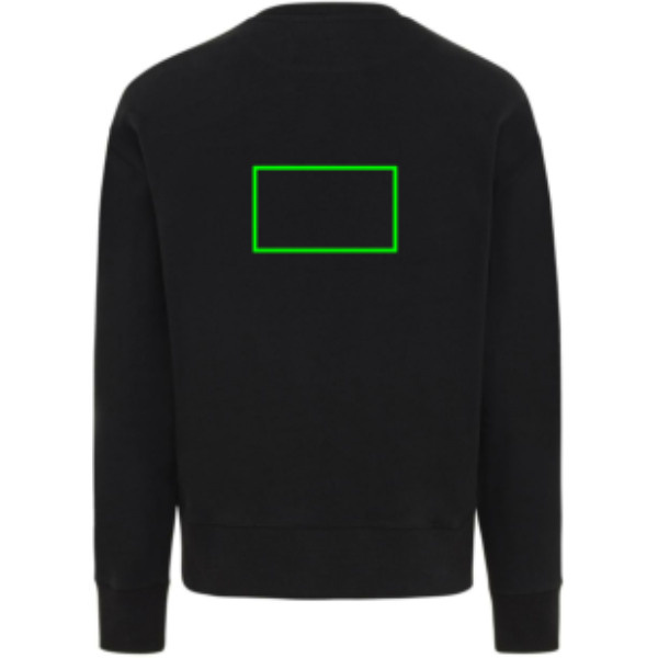 Sweat décontracté à col rond Iqoniq Kruger en coton recyclé: Arrière du produit