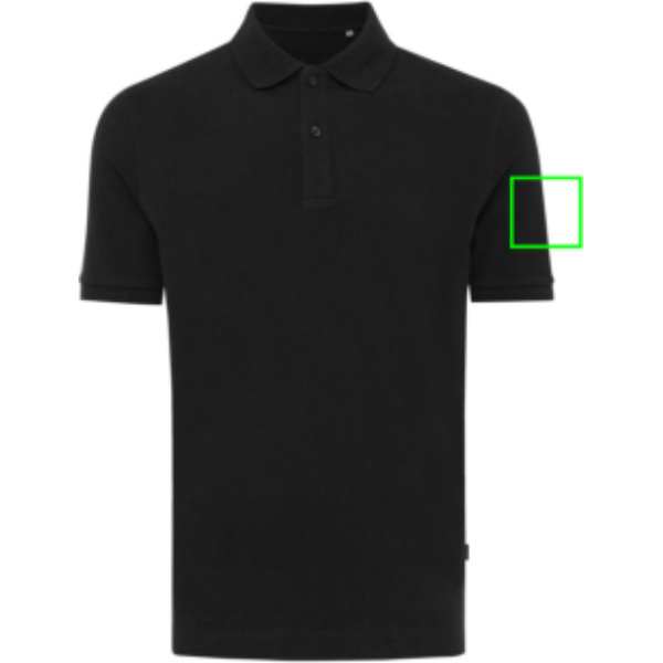 Polo piqué Iqoniq Yosemite en coton recyclé: Manche gauche
