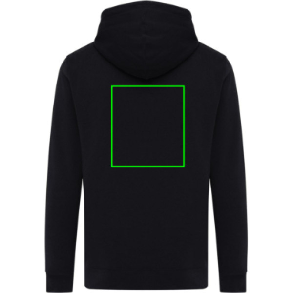 Sweat à capuche léger Iqoniq Rila en coton recyclé: Arrière du produit