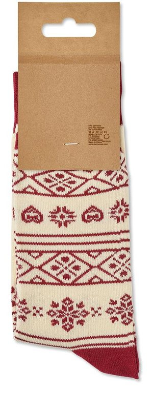 Paire de chaussettes de Noël M: Carton — Face 2