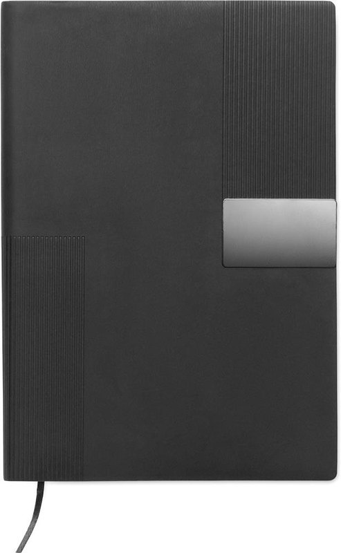 Carnet A5 en PU: Devant, en bas