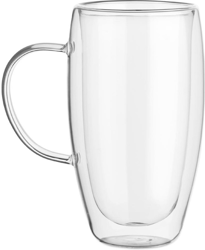 Kaksiseinäinen lasimuki 450ml: VASENKÄTISEN