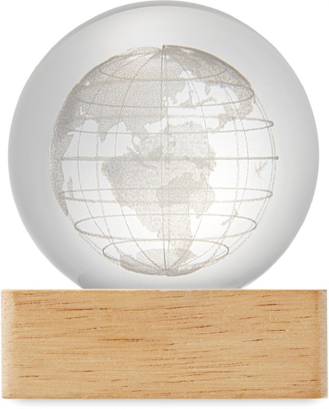 Boule globe en verre à LED: Face 1