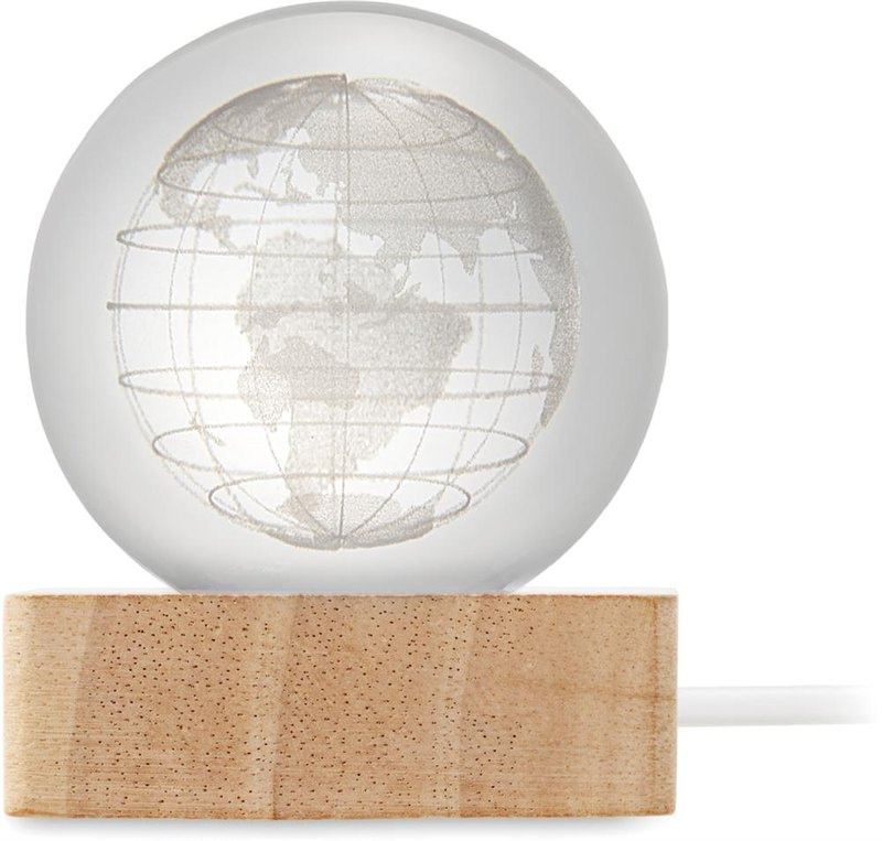 Boule globe en verre à LED: Face 2