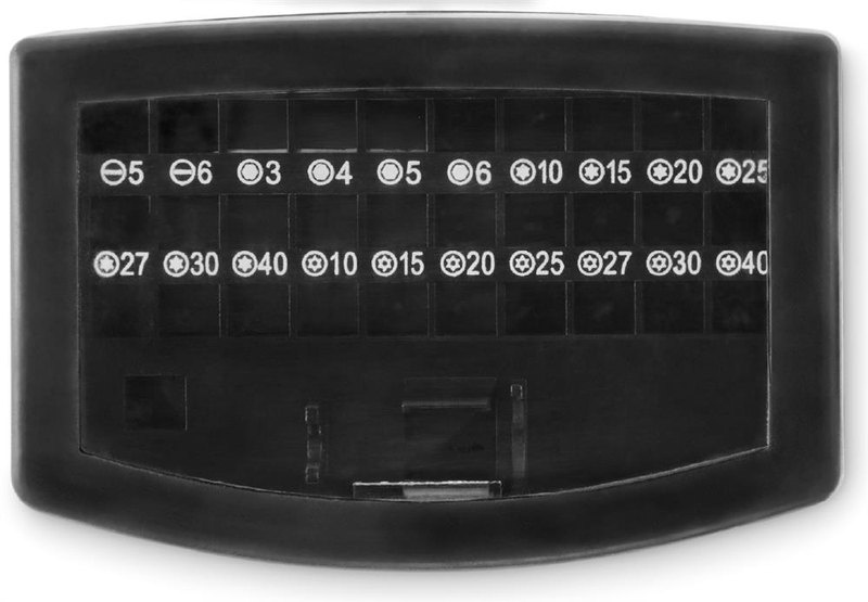 Coffret de 32 embouts de vissage: Dessus — DL