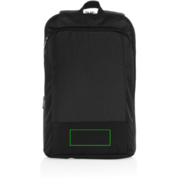 Flexpack Aware™ Expandable Slim RPET 15,6" Laptop-Rucksack: Artikel vorne unten
