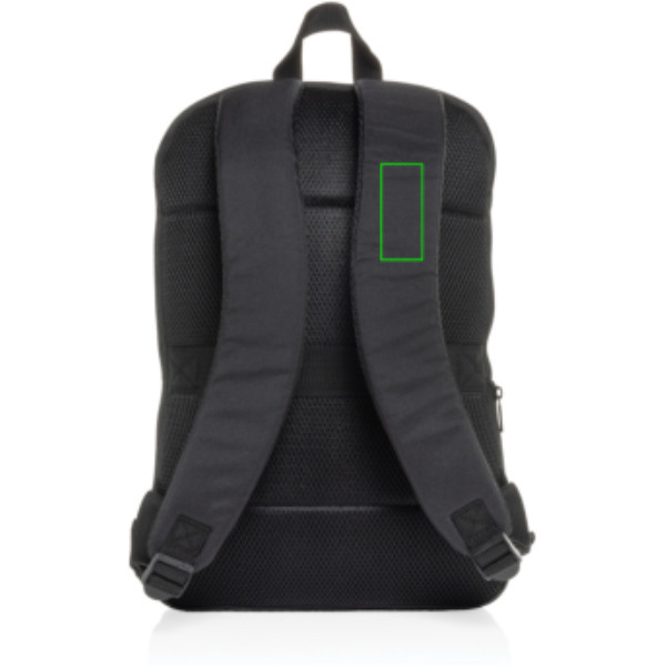 Flexpack Aware™ Expandable Slim RPET 15,6" Laptop-Rucksack: Riemen links