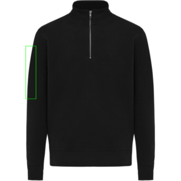 IQONIQ Elgon Quarter-Zip-Sweater aus rec. Baumwolle: Ärmel rechts