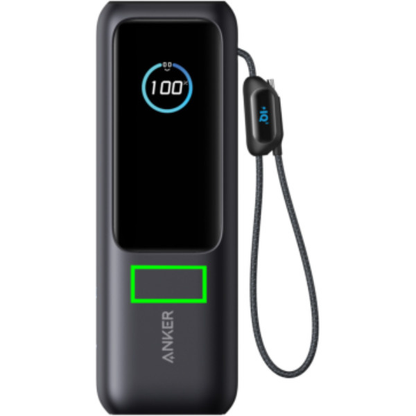 Batterie externe Anker de 25 000 mAh, 165 W, avec câble rétractable intégré: Avant du produit