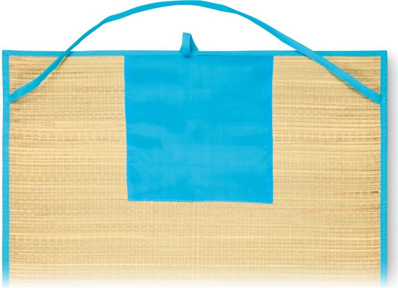 Natte de plage en paille naturelle: Face 1