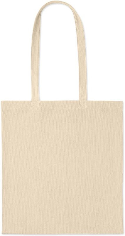 Sac de courses en velours côtelé: Broderie
