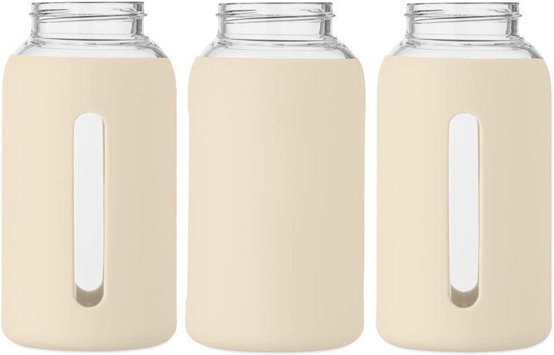 Gourde BORIS en verre borosilicate de 600 ml: Face 1 — Sérigraphie circulaire
