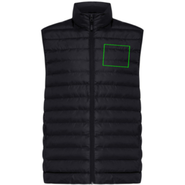 Gilet sans manches Iqoniq Meru pour homme en polyester recyclé: Poitrine gauche