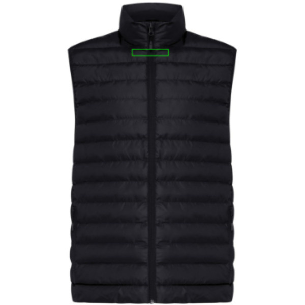 Gilet sans manches Iqoniq Meru pour homme en polyester recyclé: Intérieur de l’encolure