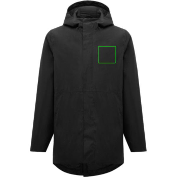 Parka Thelon IQONIQ en polyester recyclé: Poitrine gauche