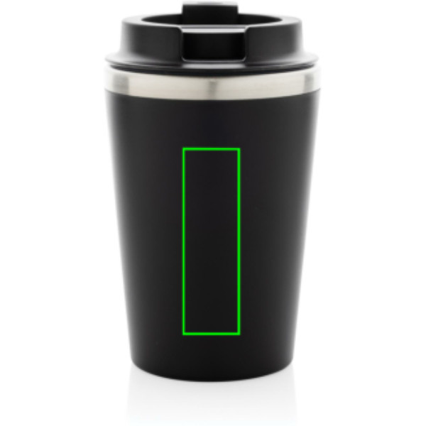 Gobelet Java à double paroi en matière recyclée RCS 350 ml: Arrière du produit, au centre