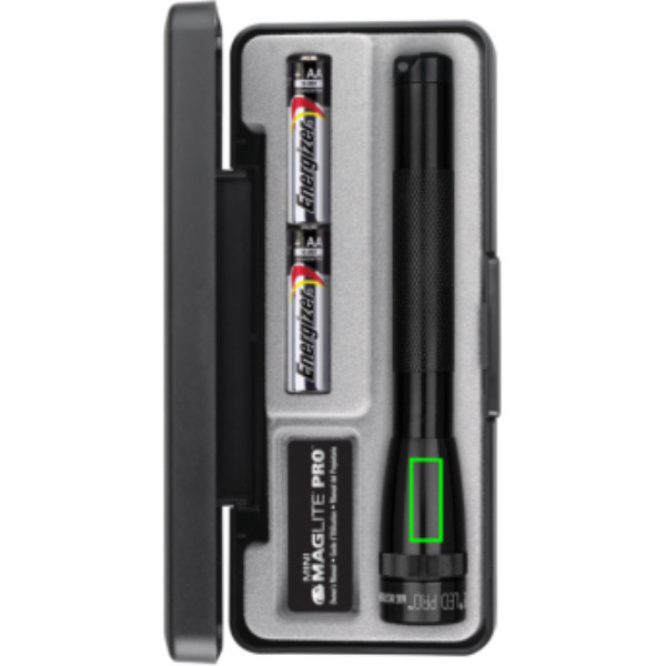 Mini-lampe torche LED MAGLITE Pro AA: Avant du produit, partie inférieure