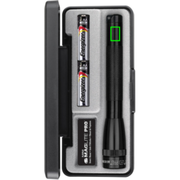 Mini-lampe torche LED MAGLITE Pro AA: Avant du produit, partie supérieure