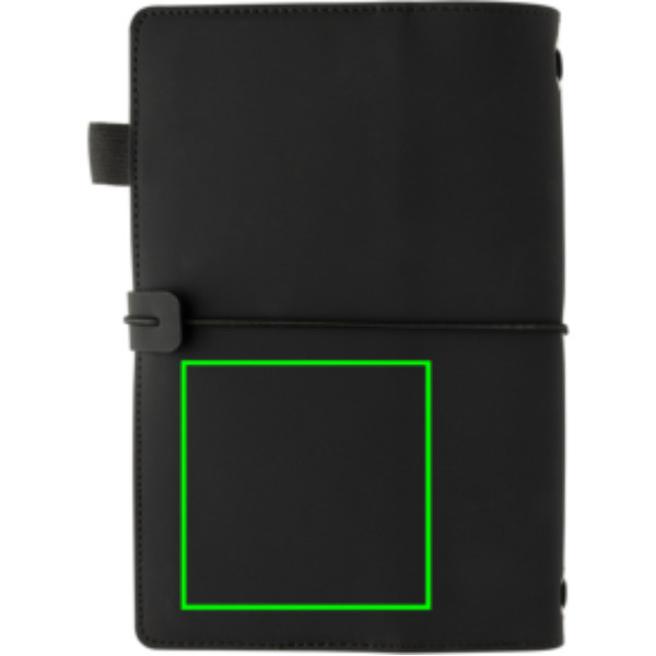 Carnet rechargeable PU Daily Notes Binder 3-en-1: Arrière du produit, partie inférieure