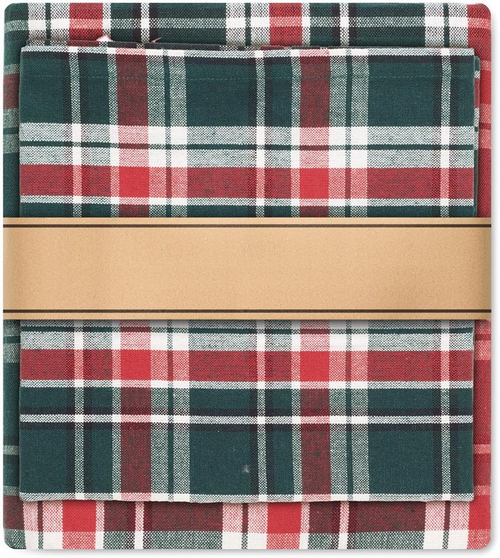 Ensemble nappe en coton à carreaux: Insert