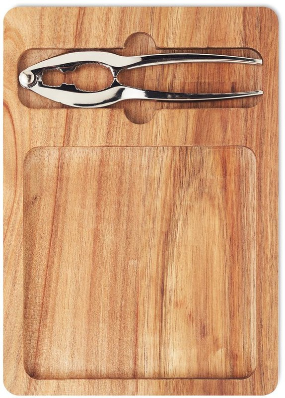 Ensemble casse-noix en acacia: Face 1