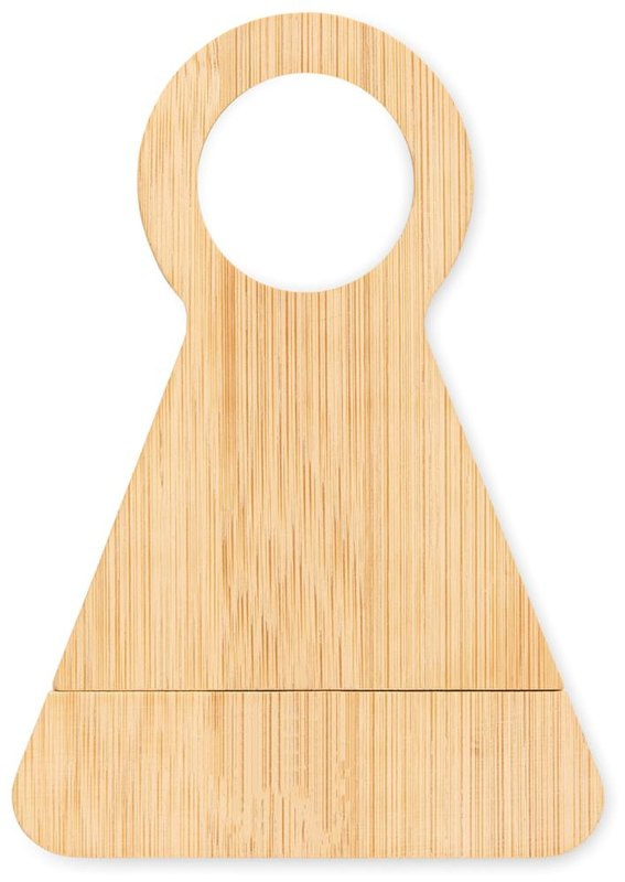 Support de bouteille et tire-bouchon bambou: Face 1