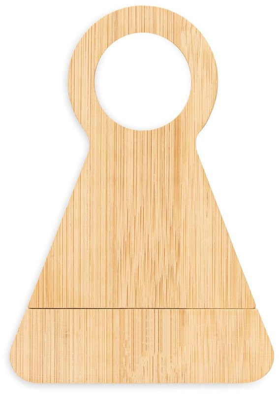 Support de bouteille et tire-bouchon bambou: Face 3