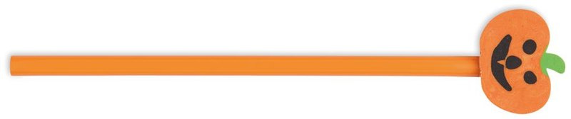 Crayon d’Halloween avec gomme: Corps du stylo — Face arrière