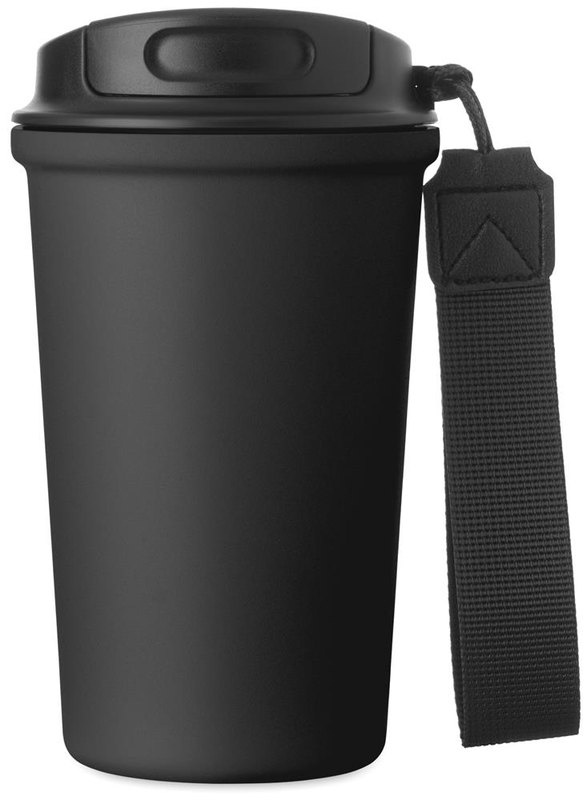 Gobelet en acier recyclé 400ml: Devant, en haut