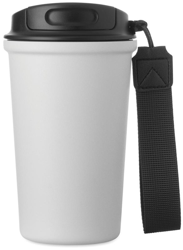 Gobelet en acier recyclé 400ml: Devant, en bas