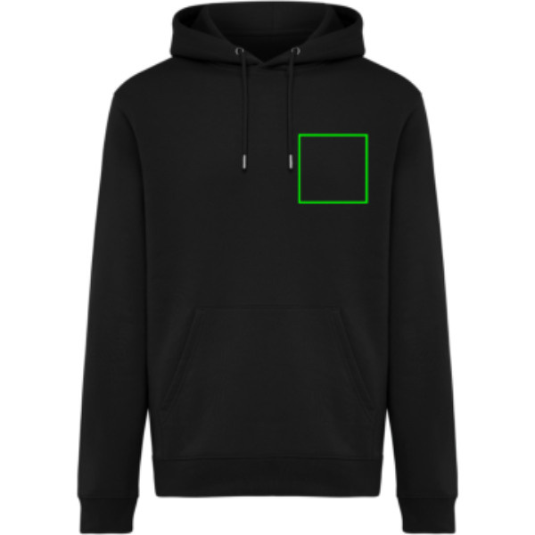 Sweat à capuche IQONIQ Joshua en coton recyclé: Poitrine gauche
