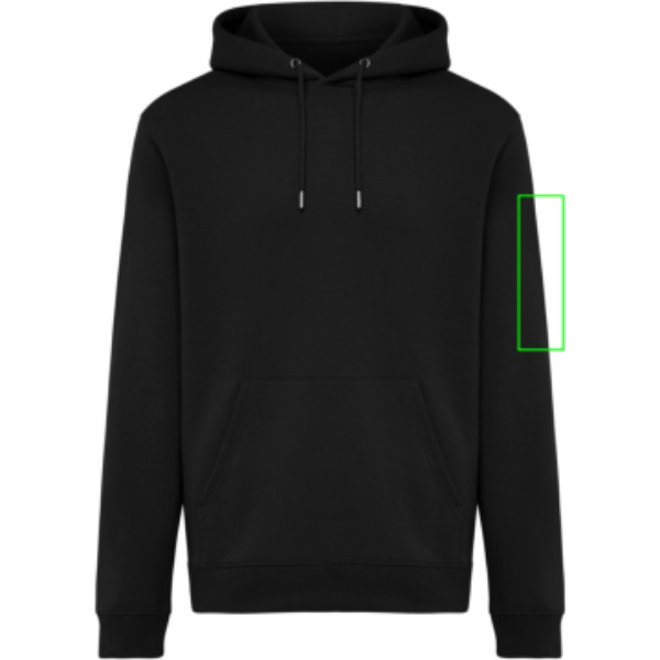 Sweat à capuche IQONIQ Joshua en coton recyclé: Manche gauche