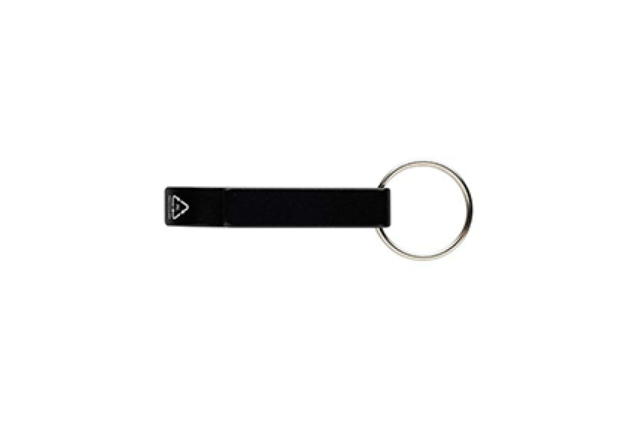 RCS recycled aluminum bottle and can opener: item front