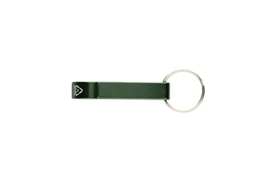 RCS recycled aluminum bottle and can opener: item front
