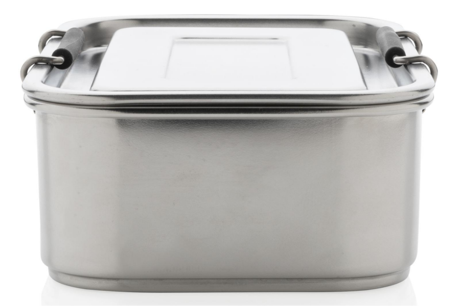 Auslaufsichere Lunchbox aus RCS recyceltem Stainless Steel: Artikelseite links