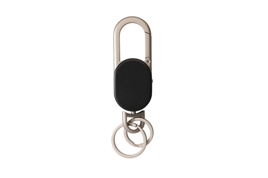 Keyfinder-nyckelring , kan spåras världen runt och med USB C: artikelns framsida