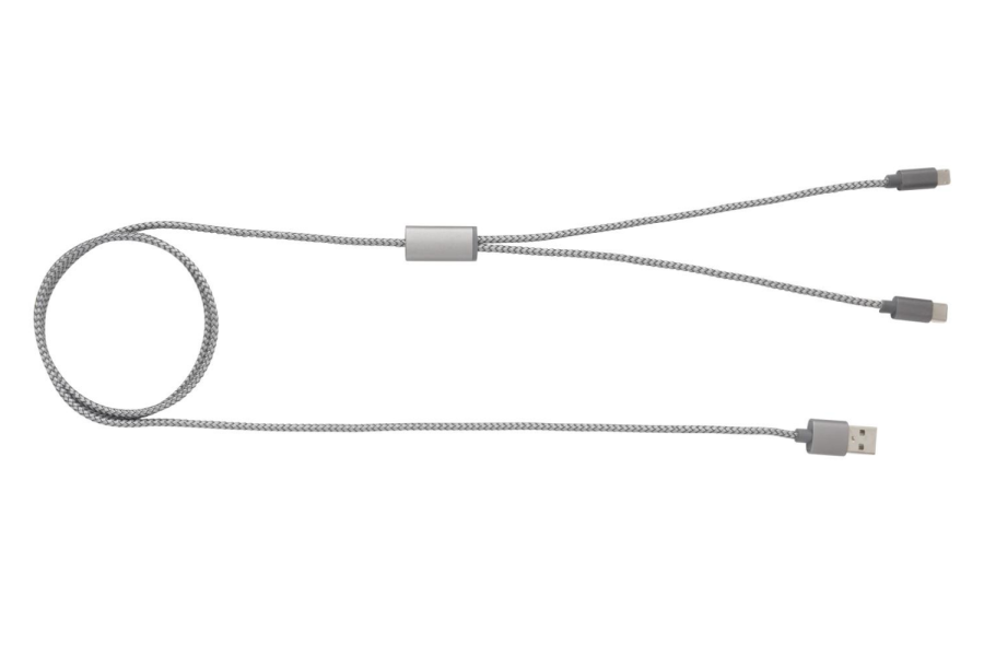 3-in-1 laadimiskaabel: USB